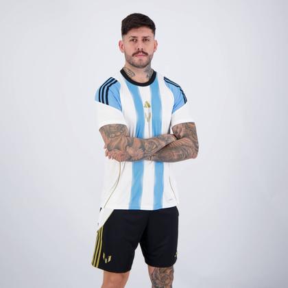Imagem de Kit Adidas Camisa e Shorts Messi Tiro
