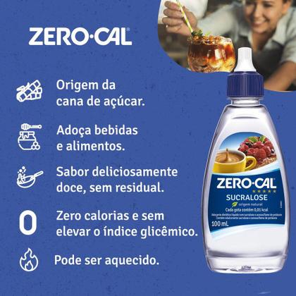 Imagem de Kit Adoçante Líquido Zero Cal Sucralose 2 unidades 100ml cada