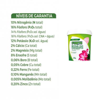 Imagem de Kit Adubo NPK Forth Jardim E Forth Rosa Do Deserto 400g 