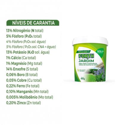 Imagem de Kit Adubo NPK Forth Jardim E Forth Rosa Do Deserto 400g 