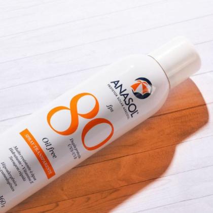Imagem de Kit Aerosol Spray Transparente FPS80 + Protetor Solar Facial FPS70 UVA/UVB - Anasol
