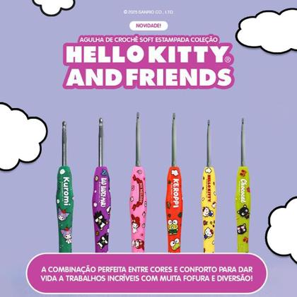Imagem de Kit Agulha de Crochê Soft Hello Kitty and Friends - Círculo - 6 Agulhas