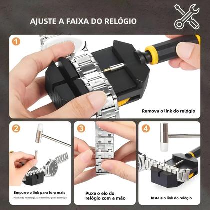 Como ajustar pulseira de aço do relógio: guia completo e detalhado passo a passo Image