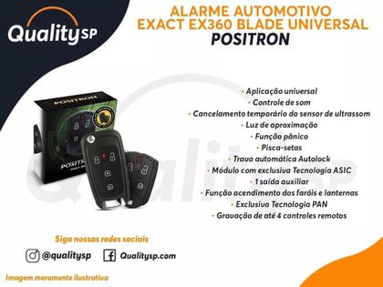 Imagem de Kit Alarme Automotivo Pósitron EX360 + Chave Canivete PX80