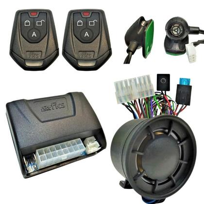 Imagem de Kit Alarme Completo Travamento Automatico das Portas 2 Controles Sirene Segurança AntiFurto Automotivo Fiat Palio Weekend Punto Strada Siena Uno Mobi