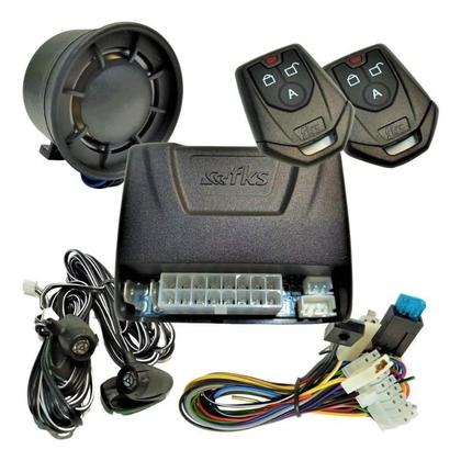 Imagem de Kit Alarme Completo Travamento Automatico das Portas 2 Controles Sirene Segurança AntiFurto Automotivo Fiat Palio Weekend Punto Strada Siena Uno Mobi