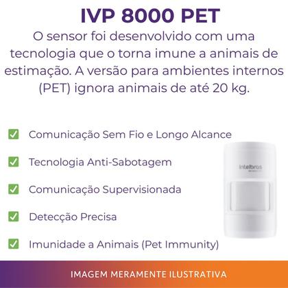 Imagem de Kit Alarme Intelbras AMT 8000 Sem Fio Proteção Interna, Externa e Módulo 3G