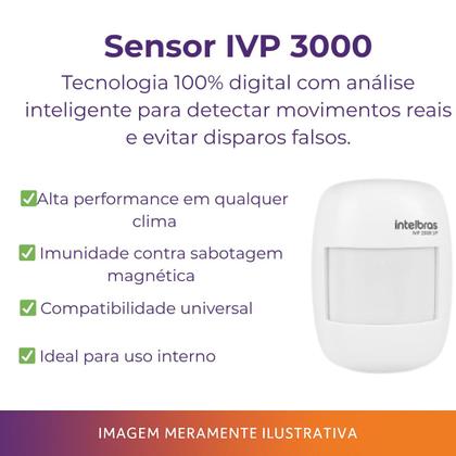Imagem de Kit Alarme Intelbras com Fio 5 Sensores e 100m de Cabo via App