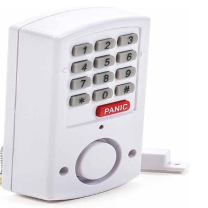 Imagem de Kit alarme residencial comercial sem fio com senha sistema de protecao numerico com botao de panico sensor magnetico por