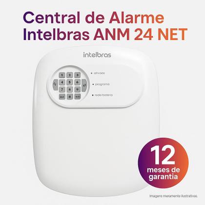 Imagem de Kit Alarme Sem Fio Intelbras ANM 24 NET com 9 Sensores e 2 Sirenes