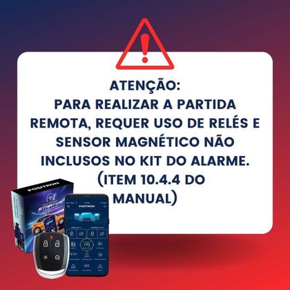 Imagem de Kit Alarme Starte Função Pânico Px360bt Positron +Chave Px80