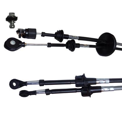 Imagem de Kit Alavanca De Cambio Completa Com Cabo Duplo Engate Seleção Marcha Com Conectores Celta Classic Prisma