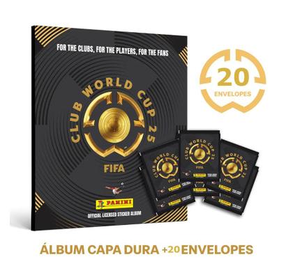 Kit Álbum Capa Dura + 20 Env Figurinhas Fifa World Cup 2025 (100