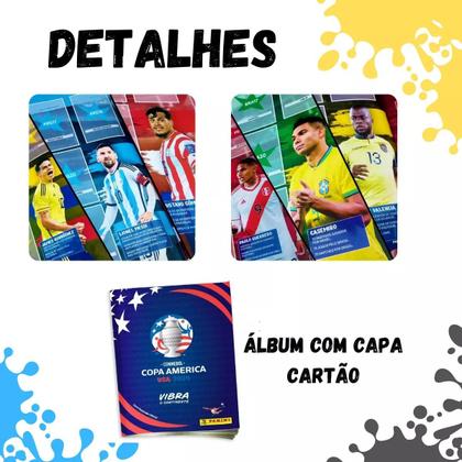 Imagem de Kit Album De Figurinhas Copa America + Jogo Futebol Game De Mesa