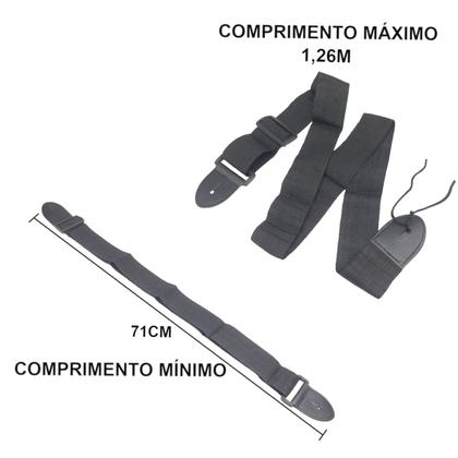 Imagem de Kit alça violao infantil 1 correia 2 pino roldana 5 palhetas