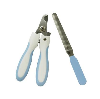 Imagem de Kit Alicate Cortador De Unha Com Lixa Para Cães Gatos Pet