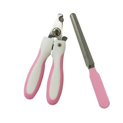 Imagem de Kit Alicate Cortador De Unha Com Lixa Para Cães Gatos Pet