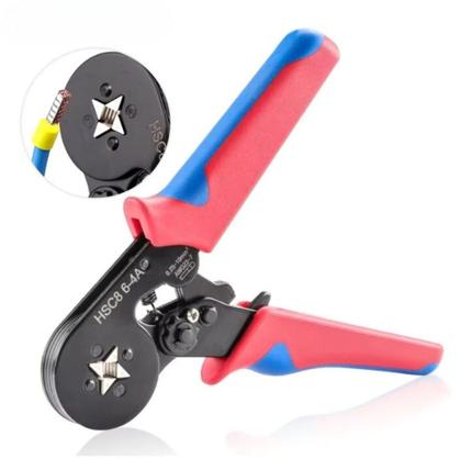 Imagem de Kit Alicate Crimpador Com Box 1900 Terminais Ilhós 0,25 A 10mm²