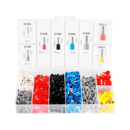 Imagem de Kit Alicate Crimpador e Decapador de Fios com 1200 Terminais - Ofertaher