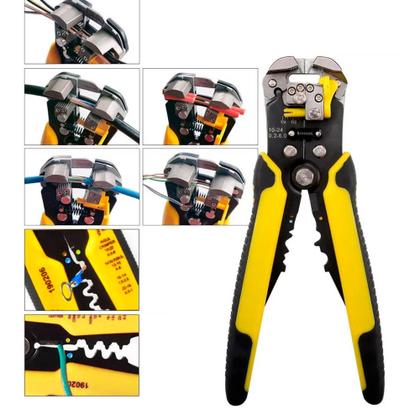 Imagem de Kit Alicate Crimpador e Decapador de Fios com 1200 Terminais - Ofertaher