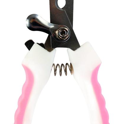 Imagem de Kit Alicate e Lixa para Corte de Unhas de Pets - Rosa