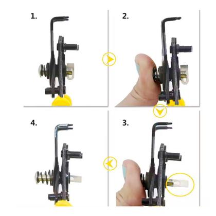 Imagem de Kit Alicate Encaixe 4 Cabeçotes para Aneis Elasticos - oba mix