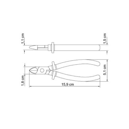 Imagem de Kit Alicate Universal + Alicate Corte Diagonal Isolado 1000V