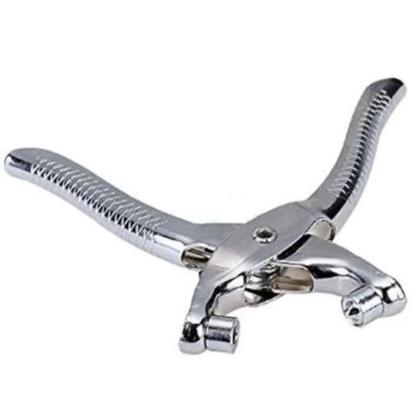 Imagem de Kit alicate vazador furador apicador com 100 ilhos 6 medidas prega botao de pressao