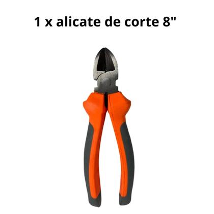 Imagem de Kit Alicates Profissionais 8"  1 Universal  + 1 Corte Diagonal Termostático Borracha Aço