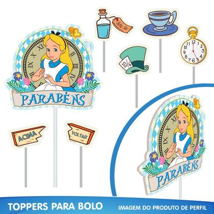 Imagem de Kit Alice País Maravilhas Decoração Festa Infantil Mágica
