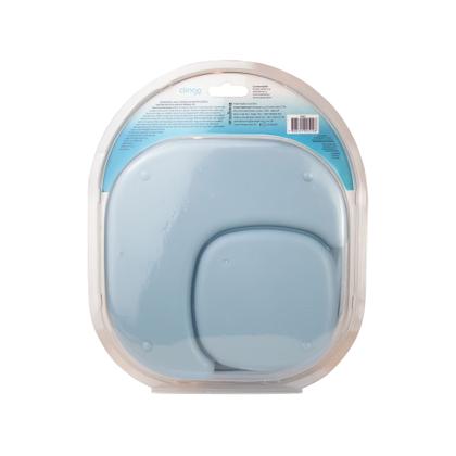 Imagem de Kit Alimentação 4 Em 1 Para Bebe Infantil Clingo Azul