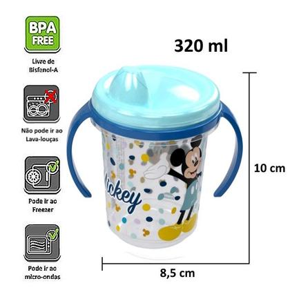 Imagem de Kit Alimentação Tigela Colher e Copo de Treinamento do Mickey