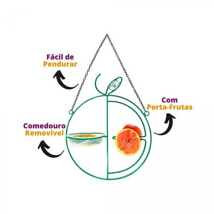 Imagem de Kit Alimentador Livre Birds Wire Fruit LC137