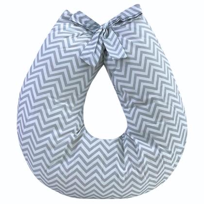 Imagem de Kit Almofada Amamentação Ninho Redutor Trocador de Fraldas 3 Peças com Zíper Capa Removivel