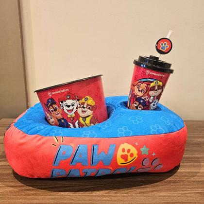 Imagem de Kit Almofada + Balde de Pipoca + Copo Infantil Pratulha Canina Zona Criativa - 10065179