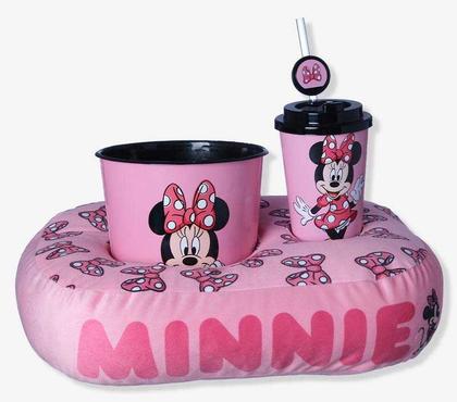 Imagem de Kit Almofada + Balde Pipoca + Copo Infantil Disney Minnie