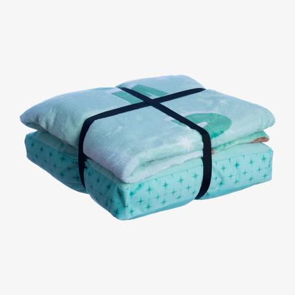 Imagem de Kit Almofada Com Manta Baby Yoda - ZonaCriativa