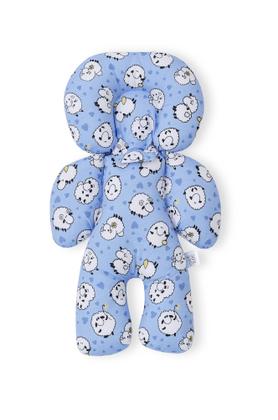 Imagem de Kit almofada para carrinho e bebê conforto - ovelha azul