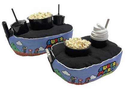 Imagem de Kit Almofada Porta Pipoca + Almofada Infantil Pipoca Super Mario