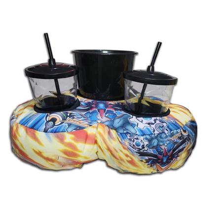 Imagem de Kit Almofada Porta Pipoca Balde Copos Coração Pokémon Cód. 1592