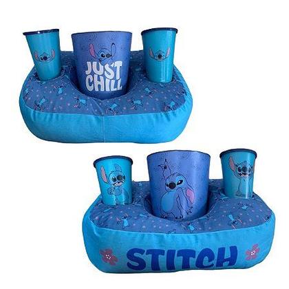 Imagem de Kit Almofada Porta Pipoca Copos  Stitch  Oficial