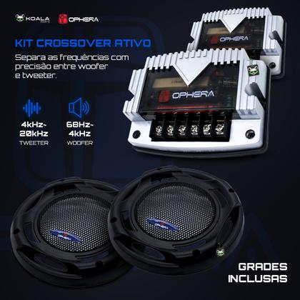 Imagem de Kit Alto Falante 2 Vias 180W RMS 6,5 Polegadas 4 Ohms OP90A Linha Phantom Ophera