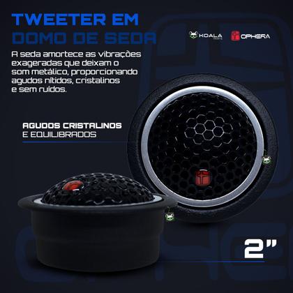 Imagem de Kit Alto Falante 2 Vias 180W RMS 6,5 Polegadas 4 Ohms OP90A Linha Phantom Ophera