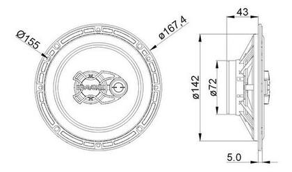 Imagem de Kit Alto Falante 6 E 5 Bravox 200w Rms Chevrolet Agile Todos
