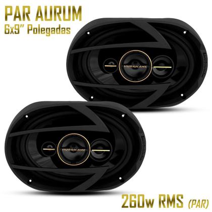 Imagem de Kit Alto Falante Hurricane Aurum 6"+ 6x9" Polegadas 380W RMS