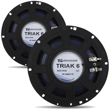 Imagem de Kit Alto Falante Hurricane Triaxial Triak 6" Polegadas 100W (Par)