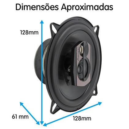 Imagem de Kit Alto Falante Pioneer Triaxial TS-1390BR 5'' Polegadas 120W RMS