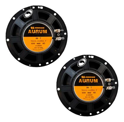 Imagem de Kit alto falante porta dianteira e traseira hurricane aurum 220w rms - gol g6 2013 à 2016 d6+t5