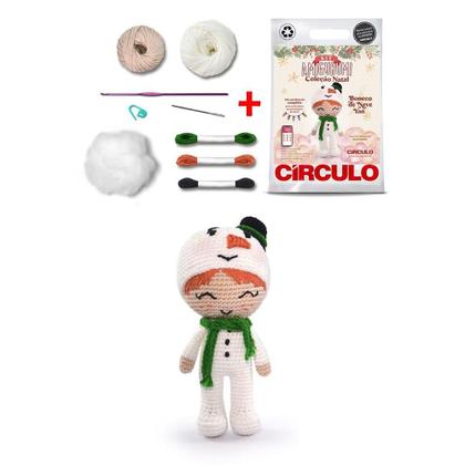 Imagem de Kit Amigurumi Natal 2023 Círculo - Boneco de Neve Yan
