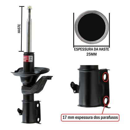 Imagem de Kit Amortecedor Dianteiro Traseiro Civic 1.7 2002 A 2003